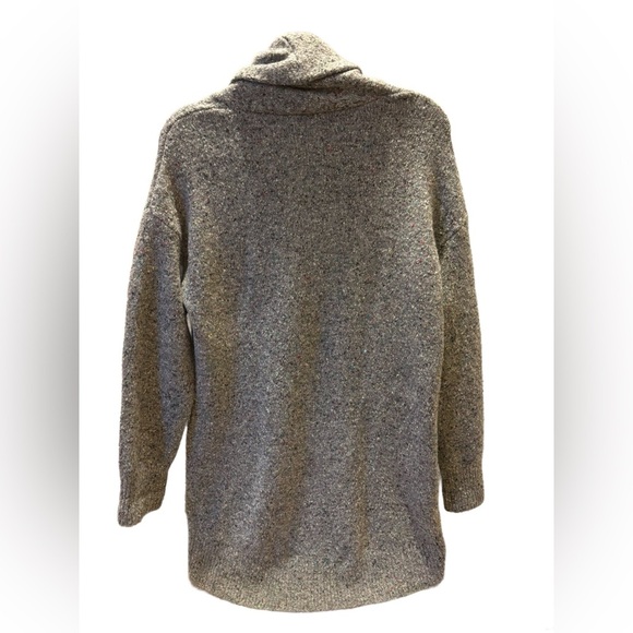 Anthropologie Speckled Shawl Cardigan in grey, size XS oversized ✨ Wool Blend - Picture 3 of 8